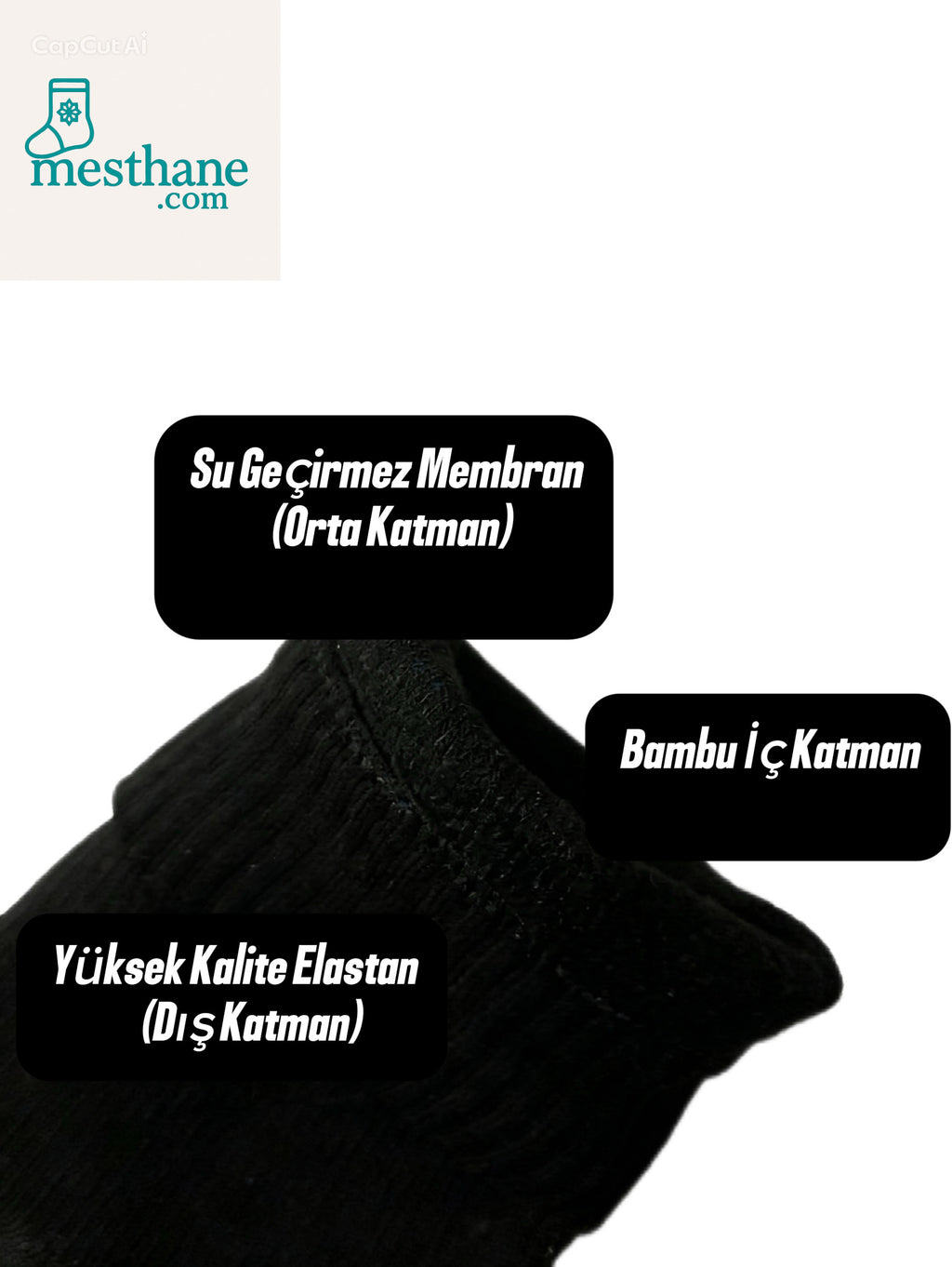 MestoCool™️ Çorap İnceliğinde Mest - Abdest Çorabı