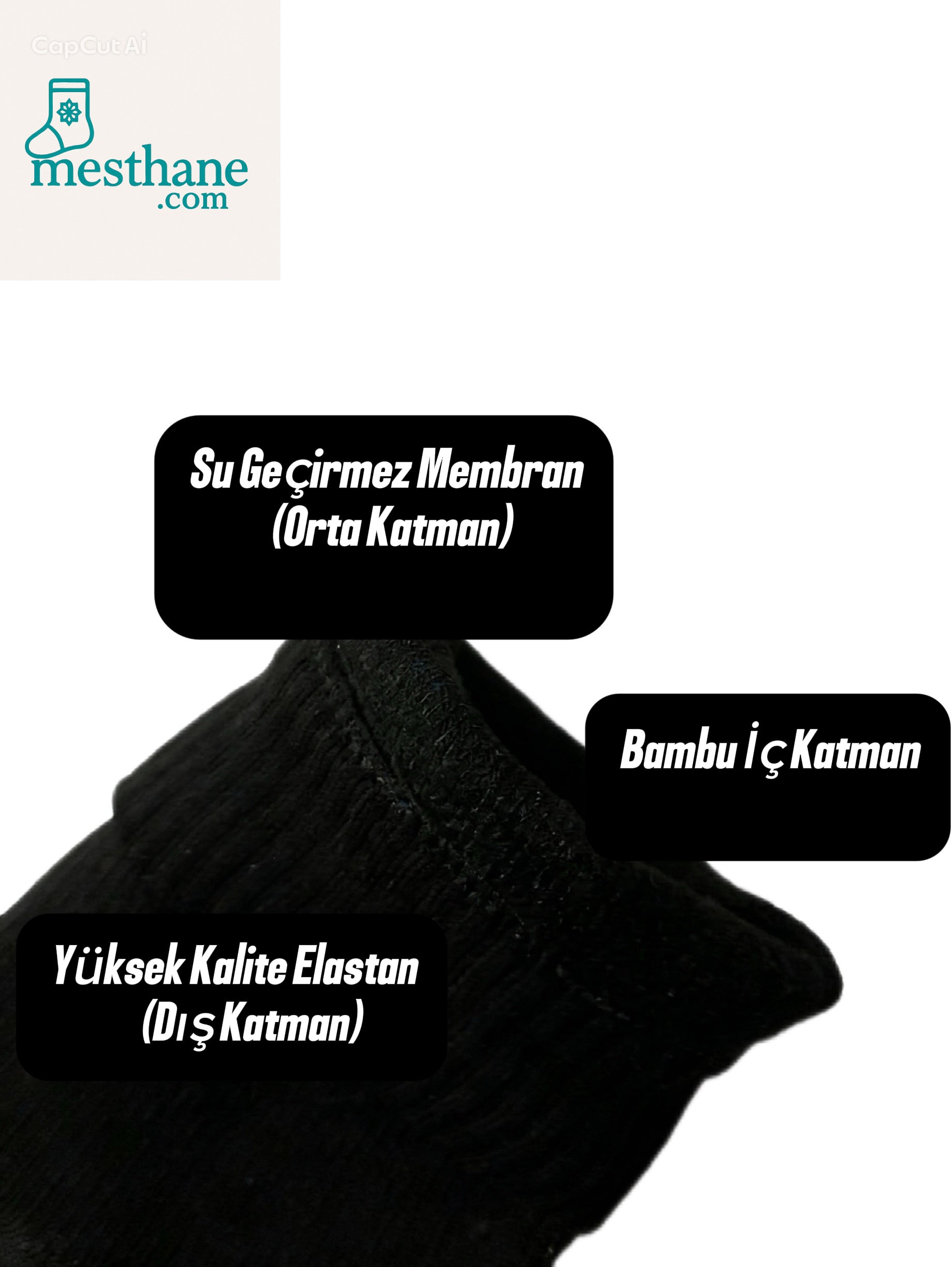 MestoCool™️ Çorap İnceliğinde Mest - Abdest Çorabı